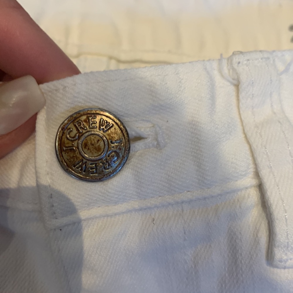 J. Crew White Straight Leg Jeans 26T Vintage - Picture 7 of 10